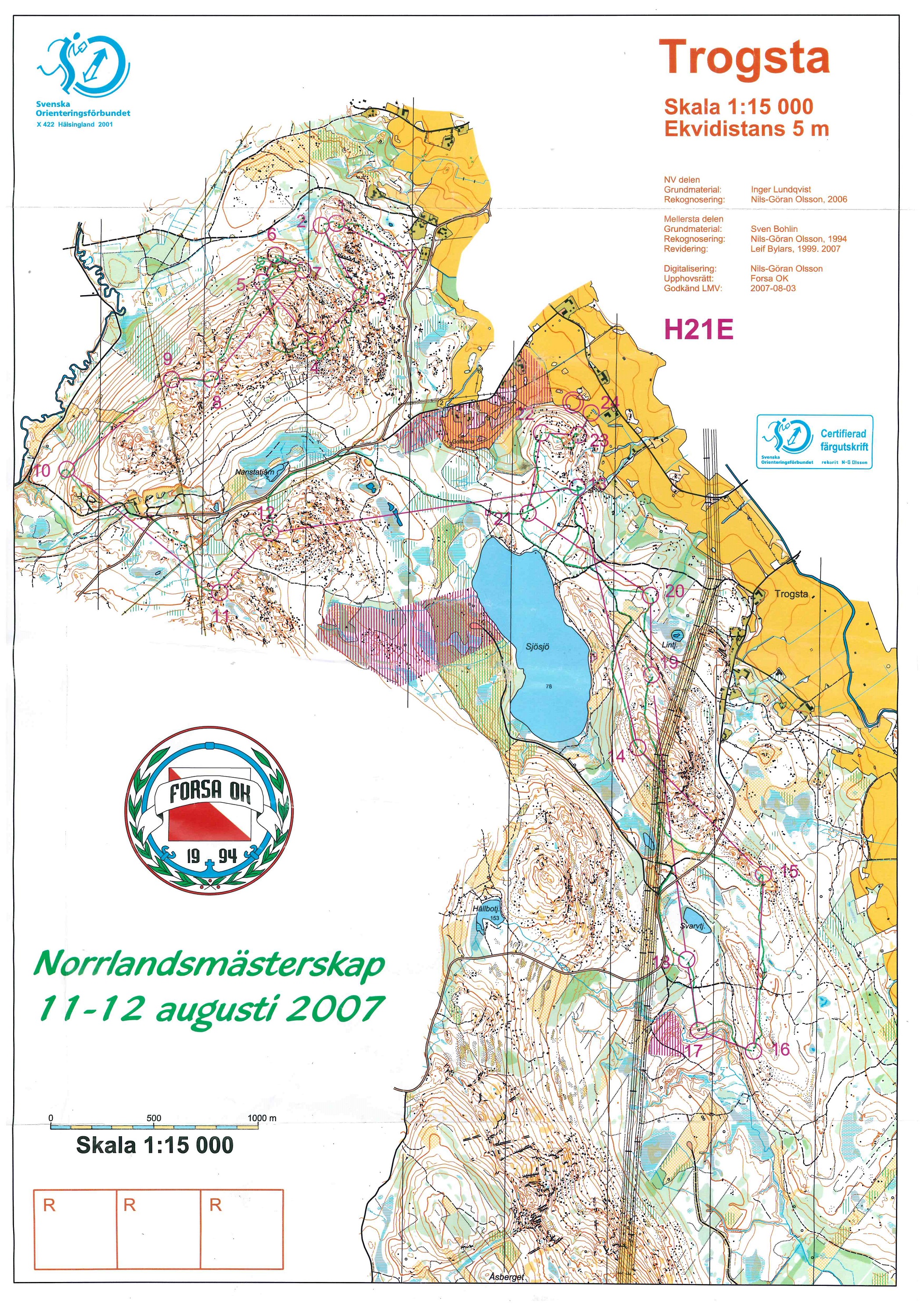 Norrlandsmästerskap, Nansta, långdistans (2007-08-12)